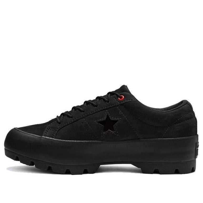 Buy (W) 匡威One Star Sponge Cake厚底低帮黑色鞋 565064C