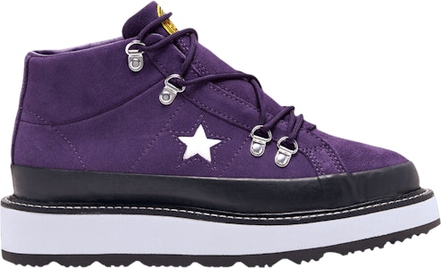 (W) 匡威One Star中帮羊羔绒靴"紫色款" 566162C Buy (W) 匡威One Star中帮羊羔绒靴"紫色款" 566162C