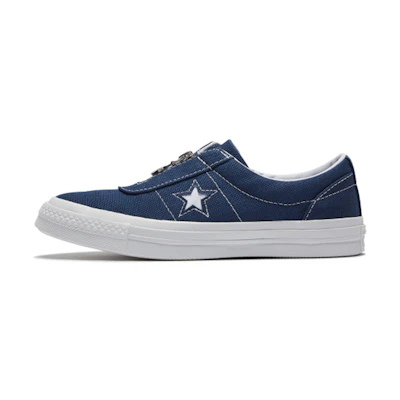(W) Converse One Star Navy Blue Zipper