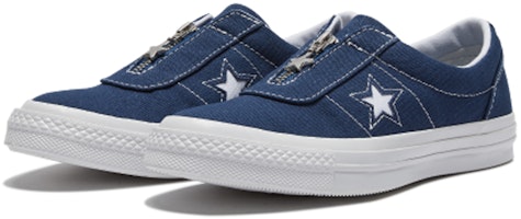 (W) Converse One Star Azul Marino con Cremallera 564207C Lookbook (W) Converse One Star Azul Marino con Cremallera 564207C