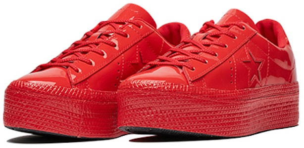 (W) 컨버스 원 스타 플랫폼 옥스 '체리 레드' 562606C Lookbook (W) 컨버스 원 스타 플랫폼 옥스 '체리 레드' 562606C