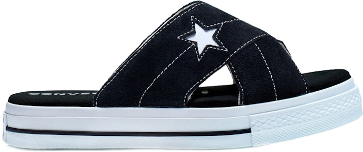 (W) Converse One Star Sandal Slip 'Hitam Putih' 564143C Order (W) Converse One Star Sandal Slip 'Hitam Putih' 564143C