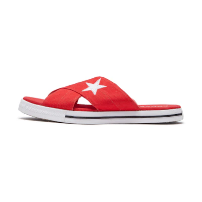 (W) Converse One Star Slide 'Red'