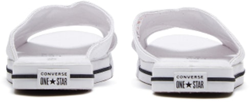 (W) 컨버스 원스타 슬라이드 캔버스 "화이트 블랙" 슬리퍼 565530C Shop (W) 컨버스 원스타 슬라이드 캔버스 "화이트 블랙" 슬리퍼 565530C