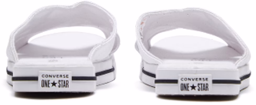 (Women) Converse One Star Slide Canvas White Slippers 'White Black' 565530C Shop (Women) Converse One Star Slide Canvas White Slippers 'White Black' 565530C
