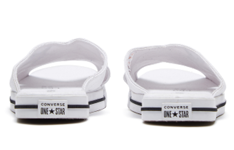 Purchase (W) Converse One Star Slide Canvas Blanc Chaussons ''Blanc Noir'' 565530C