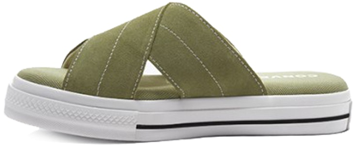 Converse One Star 滑入式涼鞋 一字式厚底 復古低筒運動拖鞋 女款 鼠尾草 Buy Converse One Star 滑入式涼鞋 一字式厚底 復古低筒運動拖鞋 女款 鼠尾草
