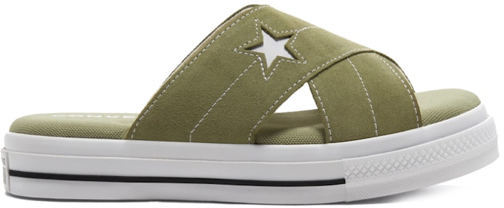 Converse One Star 滑入式涼鞋 一字式厚底 復古低筒運動拖鞋 女款 鼠尾草 Order Converse One Star 滑入式涼鞋 一字式厚底 復古低筒運動拖鞋 女款 鼠尾草