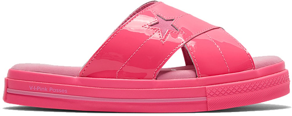 (Women) Converse OPI One Star Slide Retro Unisex Pink Slippers 565662C Order (Women) Converse OPI One Star Slide Retro Unisex Pink Slippers 565662C
