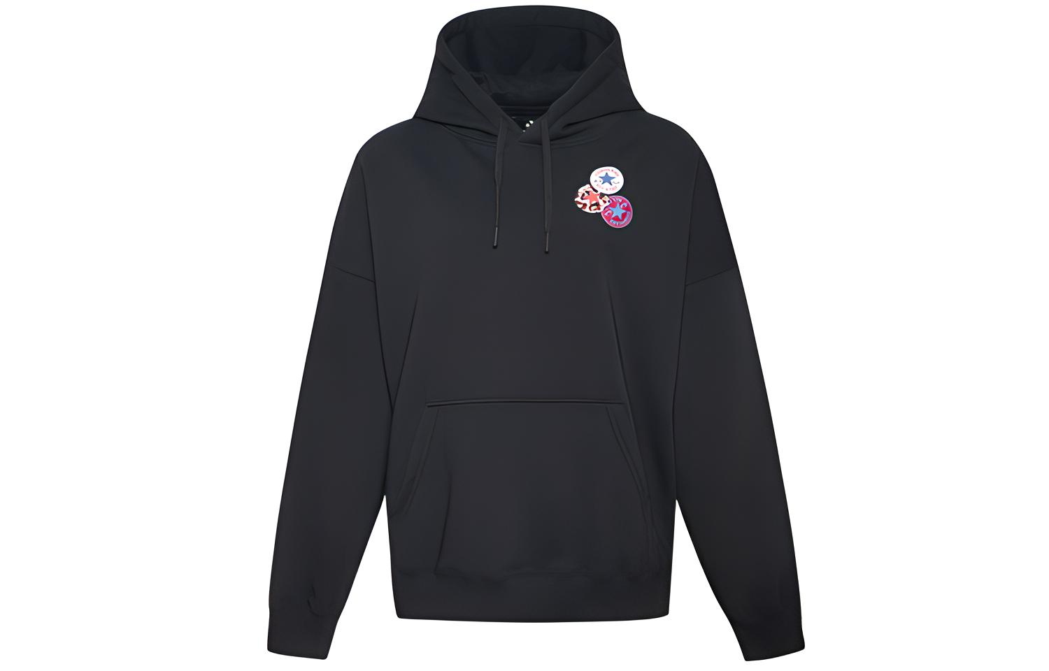 (Women) Converse Printed Logo Sweatshirt Women Black 10020737-001