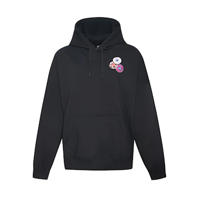 (Women) Converse Printed Logo Sweatshirt Women Black 10020737-001