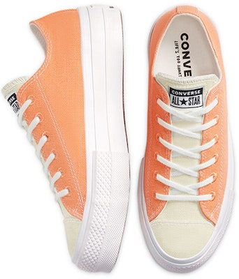(W) 匡威Chuck Taylor All Star增高鞋底低帮“燃橙”环保棉系列 567855C Lookbook (W) 匡威Chuck Taylor All Star增高鞋底低帮“燃橙”环保棉系列 567855C