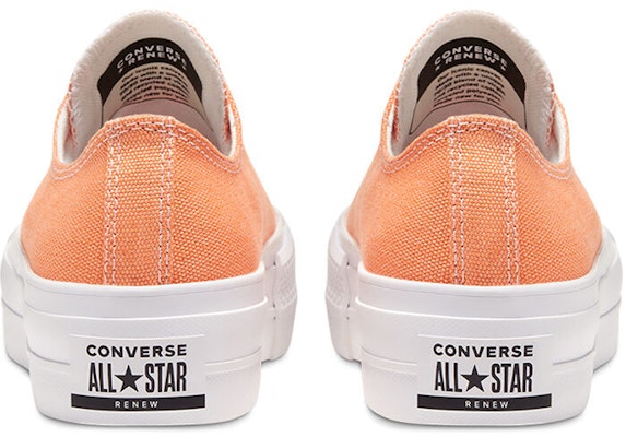 (W) 匡威Chuck Taylor All Star增高鞋底低帮“燃橙”环保棉系列 567855C Shop (W) 匡威Chuck Taylor All Star增高鞋底低帮“燃橙”环保棉系列 567855C