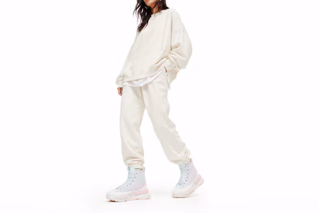Order Converse CHUCK TAYLOR 舒適百搭 防滑減震耐磨 高筒 板鞋 女款 白粉藍
