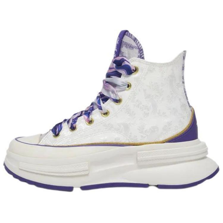 (Women) Converse Run Star Legacy CX High Top Canvas Sneakers White Purple A13350C