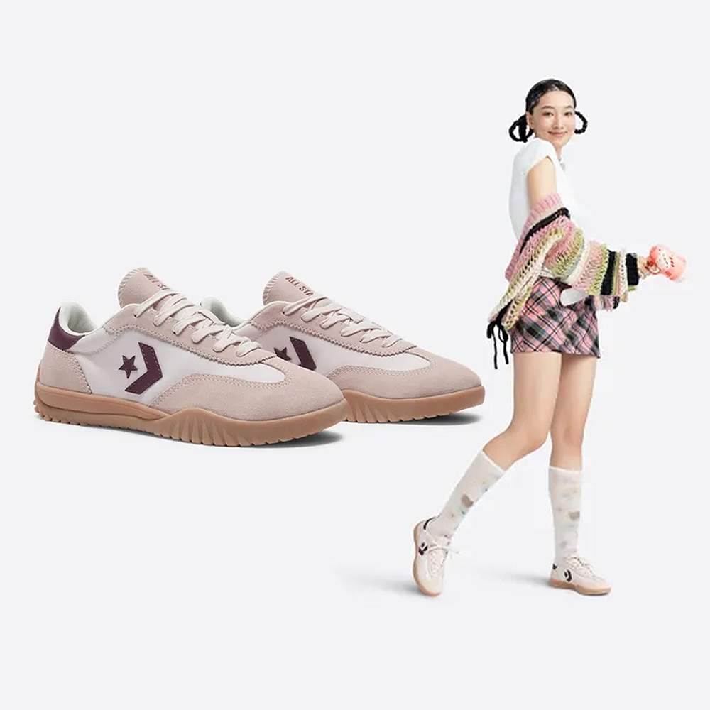 Converse Run Star Trainer OX Casual Shoes Pink Red A10450C