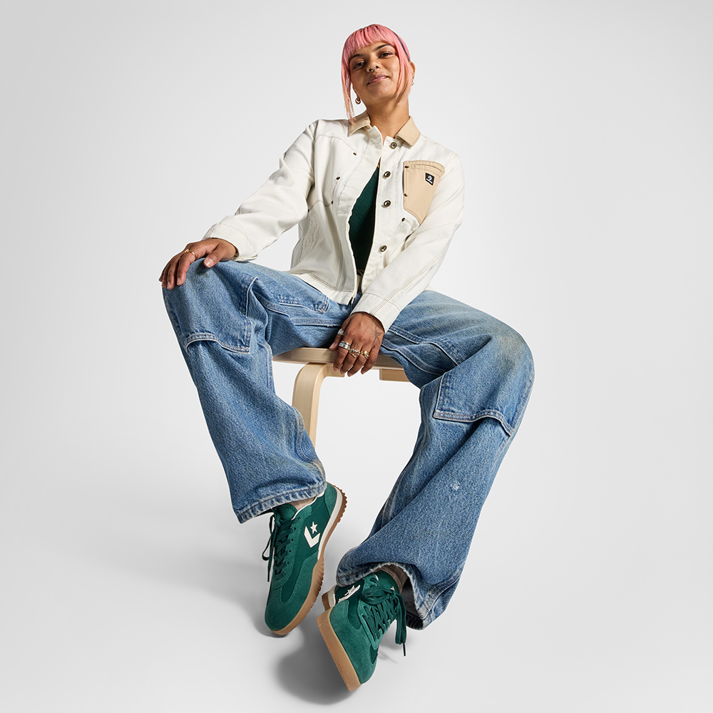 Cheap Converse Run Star Trainer OX Casual Shoes Green A13359C