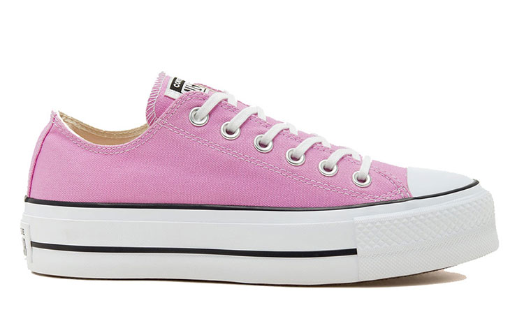 (W) Converse Seasonal Color Platform Chuck Taylor All Star Thick Sole Pink White Sneakers 'Pink Blue' 圖 2