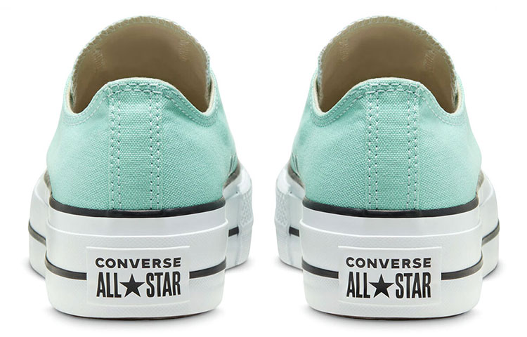 (W) Converse Seasonal Color Platform Chuck Taylor All Star Thick Sole Peppermint Green Sneakers 'Green White' 圖 5