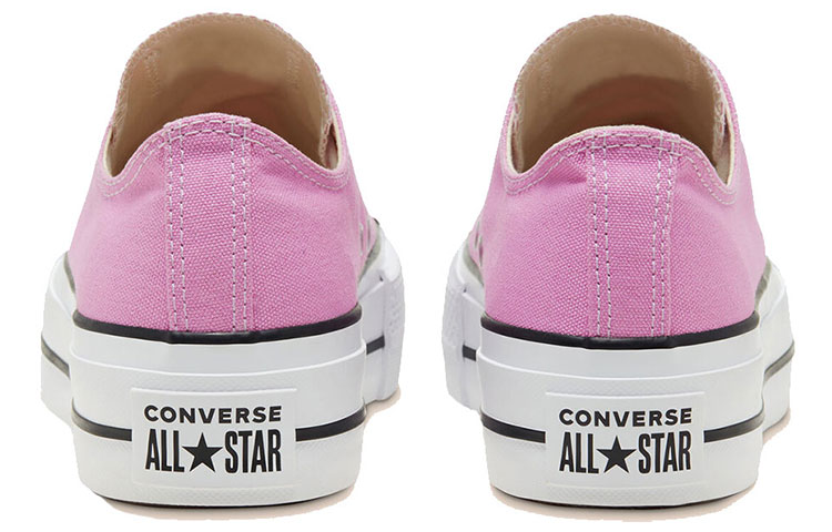 (W) Converse Seasonal Color Platform Chuck Taylor All Star Thick Sole Pink White Sneakers 'Pink Blue' 圖 5