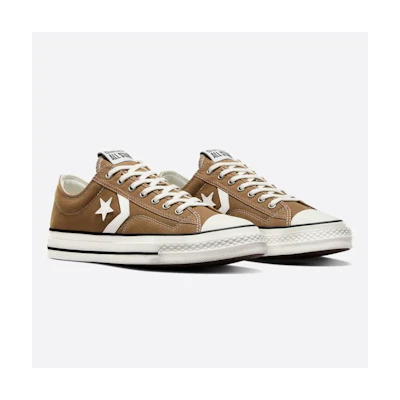 (W) Converse Star Player 76 OX Hot Tea Vintage White Casual Shoes Khaki Yellow