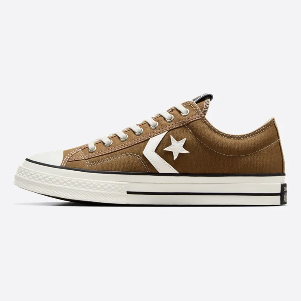 Lookbook (W) Converse Star Player 76 OX Té Vintage Blanco Zapatillas Casual Caqui Amarillo A08752C