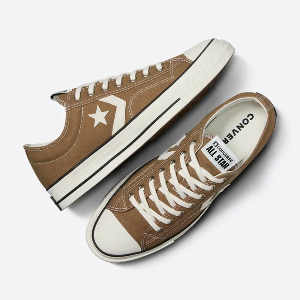 Shop (W) Converse Star Player 76 OX Té Vintage Blanco Zapatillas Casual Caqui Amarillo A08752C