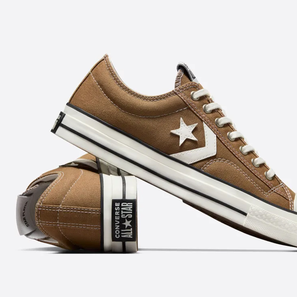 Details for (W) Converse Star Player 76 OX Té Vintage Blanco Zapatillas Casual Caqui Amarillo A08752C