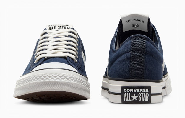 (Women) Converse Star Player 76 Ox Obsidian/Vintage White Casual Shoes Blue A07518C Purchase (Women) Converse Star Player 76 Ox Obsidian/Vintage White Casual Shoes Blue A07518C