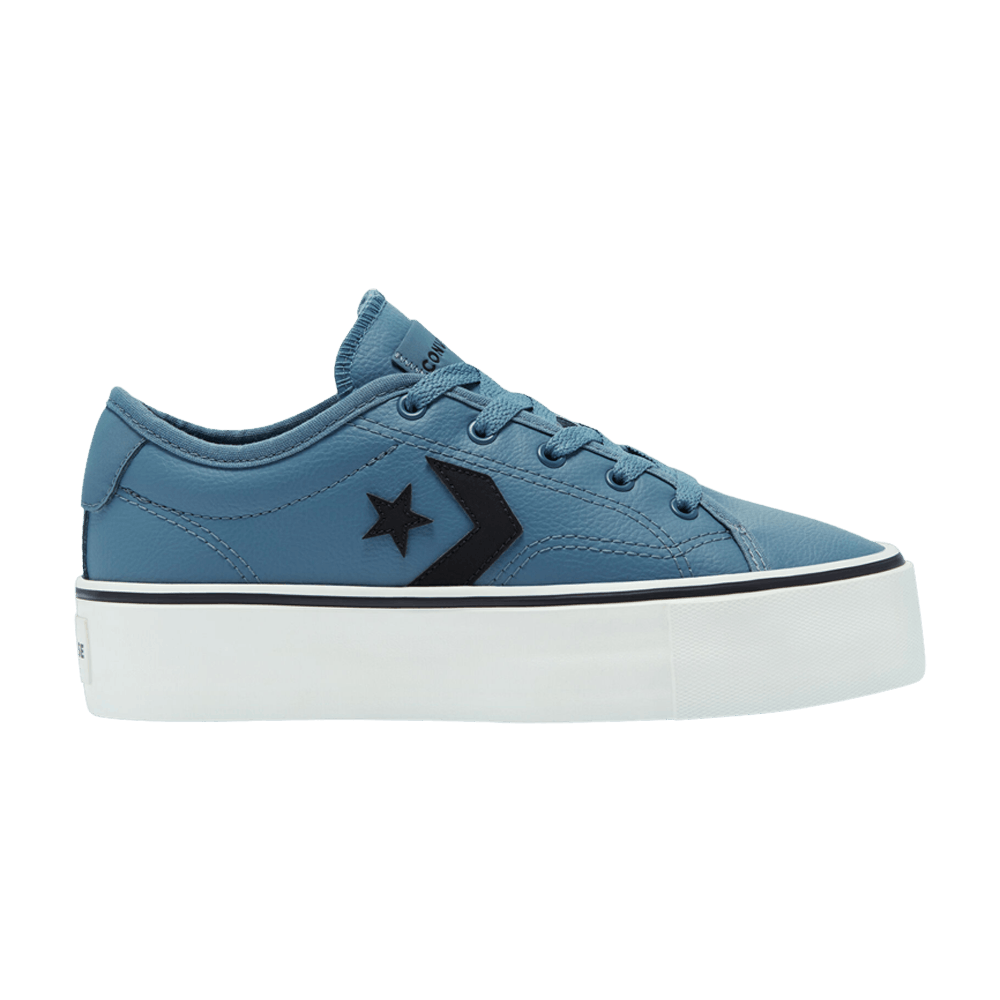 (Women) Converse Star Replay Platform Faux Leather Low 'Lakeside Blue' 569535C