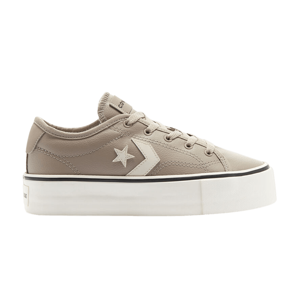 (Women) Converse Star Replay Platform Faux Leather Low 'Malted Taupe' 569536C