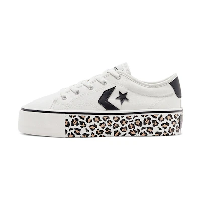 (W) Converse Star Replay Platform Low Top 'Leopard Black and White'