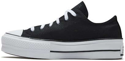 (Women) Converse Taylor All Star Lift Renew Canvas Thick Sole Black White 566231C (Women) Converse Taylor All Star Lift Renew Canvas Thick Sole Black White 566231C