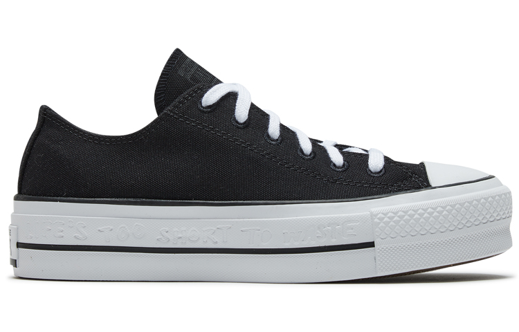 Order (W) Converse Taylor All Star Lift Renew Canvas Tapak Tebal Hitam Putih 566231C