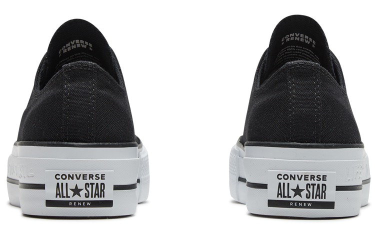 Purchase (W) Converse Taylor All Star Lift Renew Canvas Tapak Tebal Hitam Putih 566231C