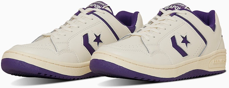 (W) コンバース ウェポン CC OX スニーカー オフホワイト/ブラック 34202181 Buy (W) コンバース ウェポン CC OX スニーカー オフホワイト/ブラック 34202181