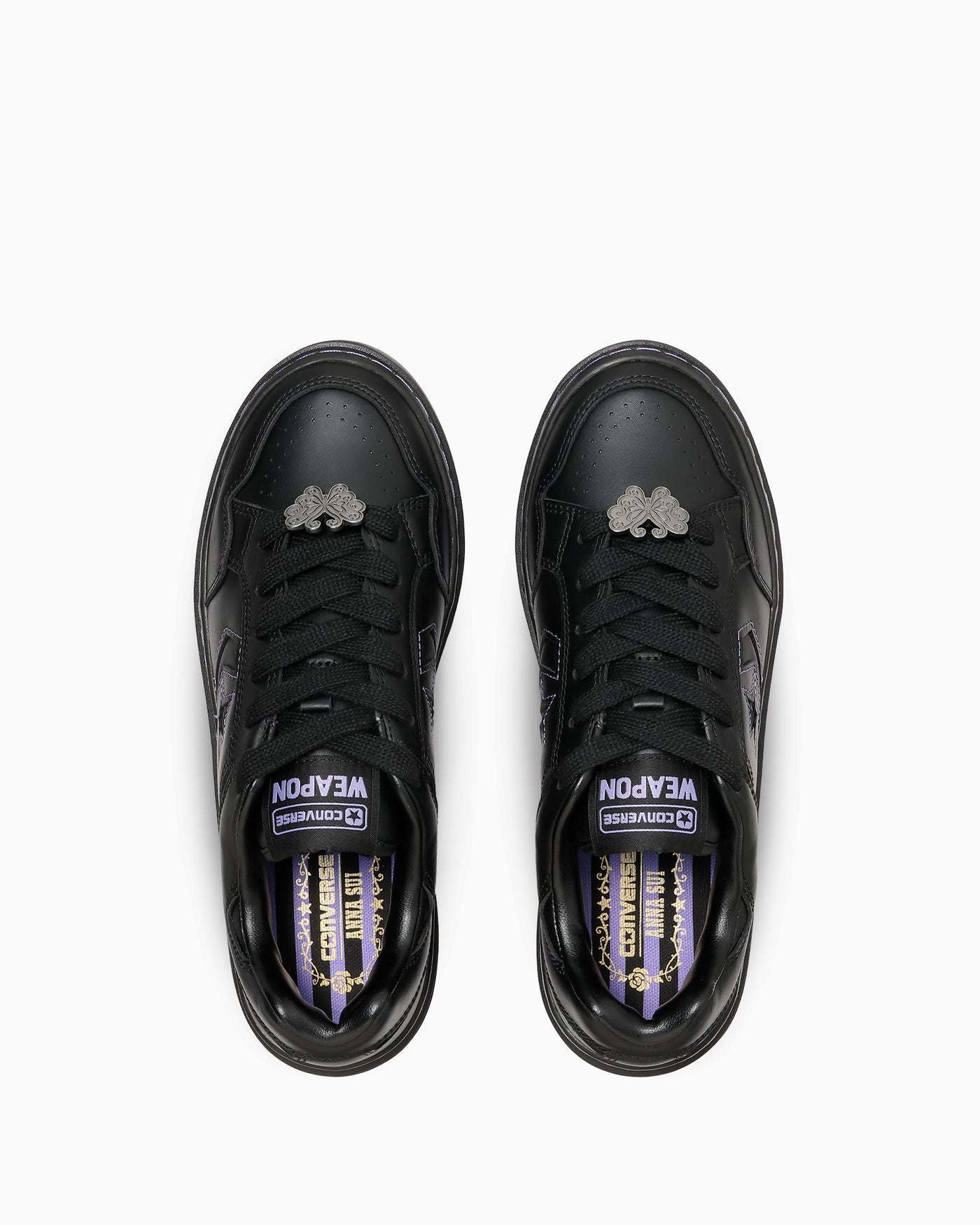 Shop (W) Baskets Converse Weapon Platform Ox Anna Sui Collaboration Noir/Violet 33702700