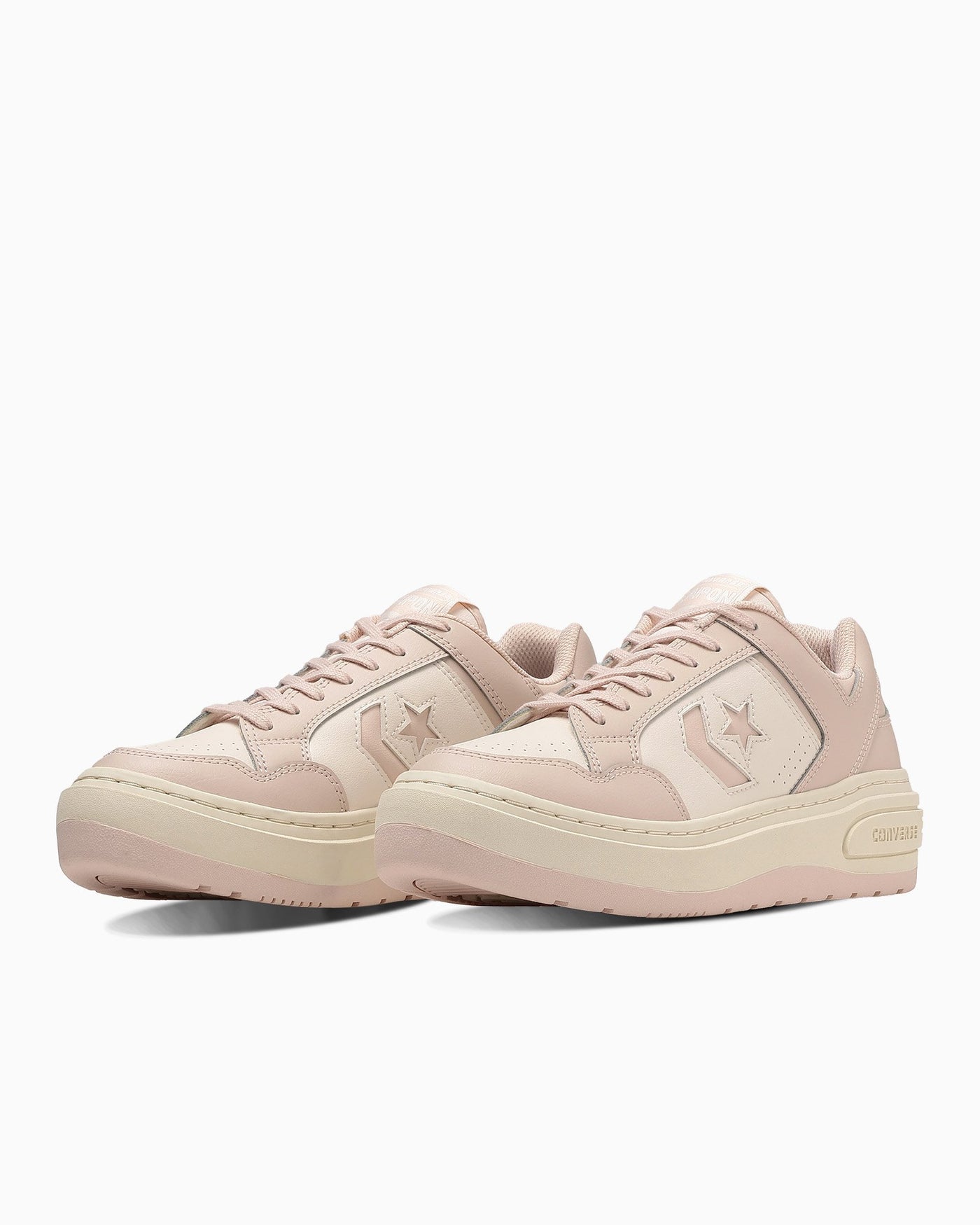 (Women) Converse Weapon Platforms Ox White Sneakers Off-White/Cream 34201971