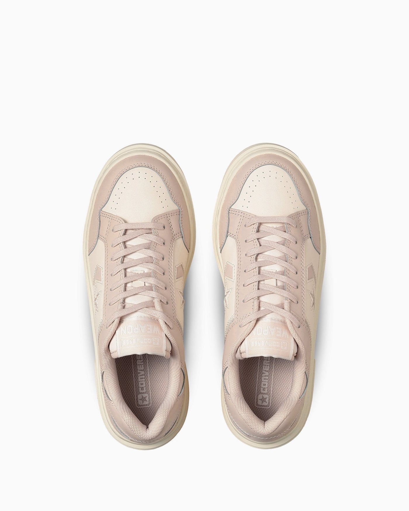 Lookbook (W) コンバース ウェポン プラットフォーム OX ホワイト スニーカー オフホワイト/クリーム 34201971