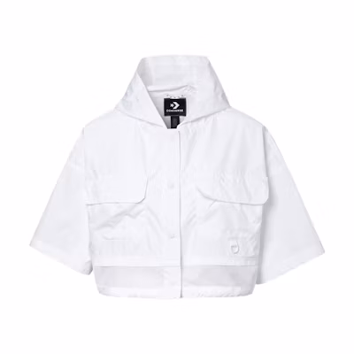 (Women) Converse White Casual Loose Fit Short Jacket 10018960-A03