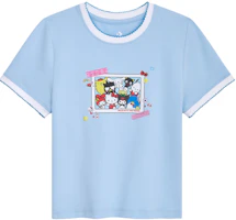 (Women) Converse x Hello Kitty Collaboration Casual Outdoor Short Sleeve T-Shirt CVW5T519-C9E (Women) Converse x Hello Kitty Collaboration Casual Outdoor Short Sleeve T-Shirt CVW5T519-C9E