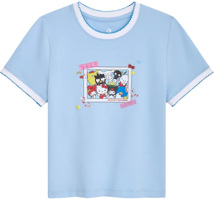(Women) Converse x Hello Kitty Collaboration Casual Outdoor Short Sleeve T-Shirt CVW5T519-C9E Buy (Women) Converse x Hello Kitty Collaboration Casual Outdoor Short Sleeve T-Shirt CVW5T519-C9E