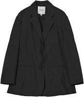 (Women) COS Black Minimalist Button Blazer 1242335001 (Women) COS Black Minimalist Button Blazer 1242335001