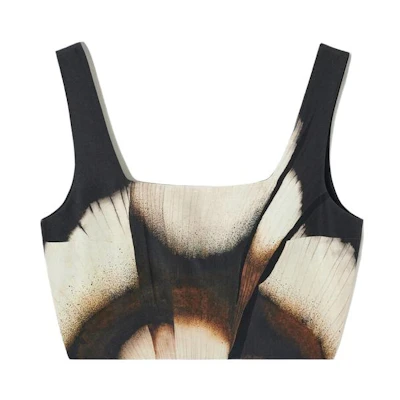 (Women) COS Doherty Collaboration Fitted Retro Square Neck Tank Top Women’s Black 1186218001