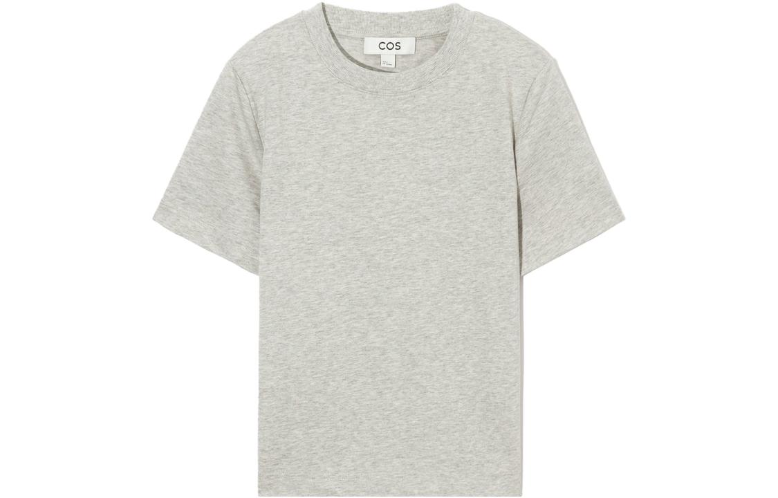 (Women) COS Grey Crewneck Short Sleeve T-Shirt 960679064