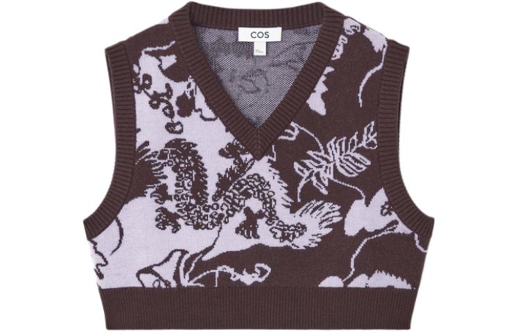 (Women) COS Lunar New Year Sleeveless Tank Top Dark Brown/Purple 1207656001