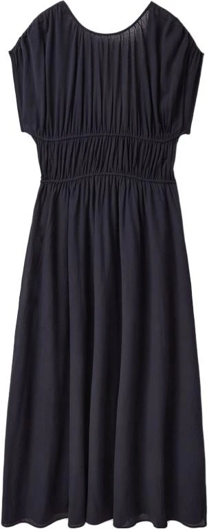 women-cos-navy-pleated-open-back-casual-dress-1069202001