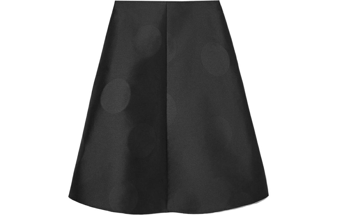 (Women) COS Polka Dot A-Line Midi Skirt Black 1211509001