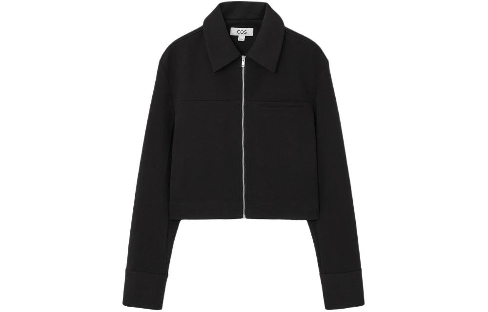 (Women) COS Short Zip-Up Jacket Black 1217879001