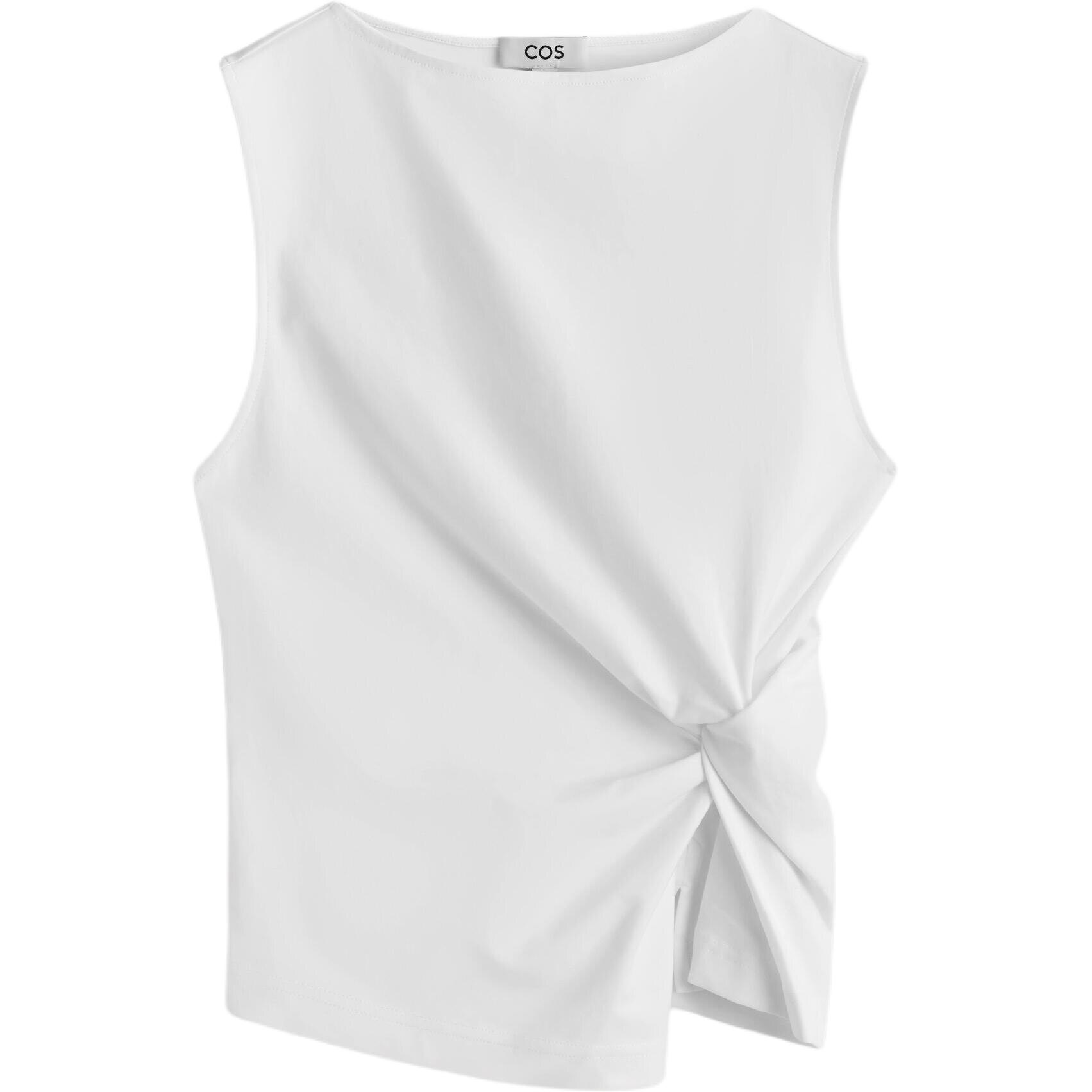 (Women) COS Slim-Fit Knotted Solid Color Tank Top. 1340575003